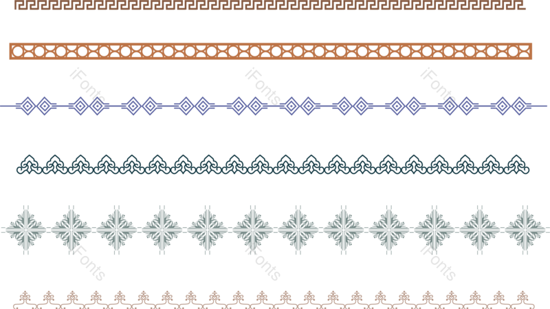 线条图片,中国风元素,简约PNG,分隔线免抠素材